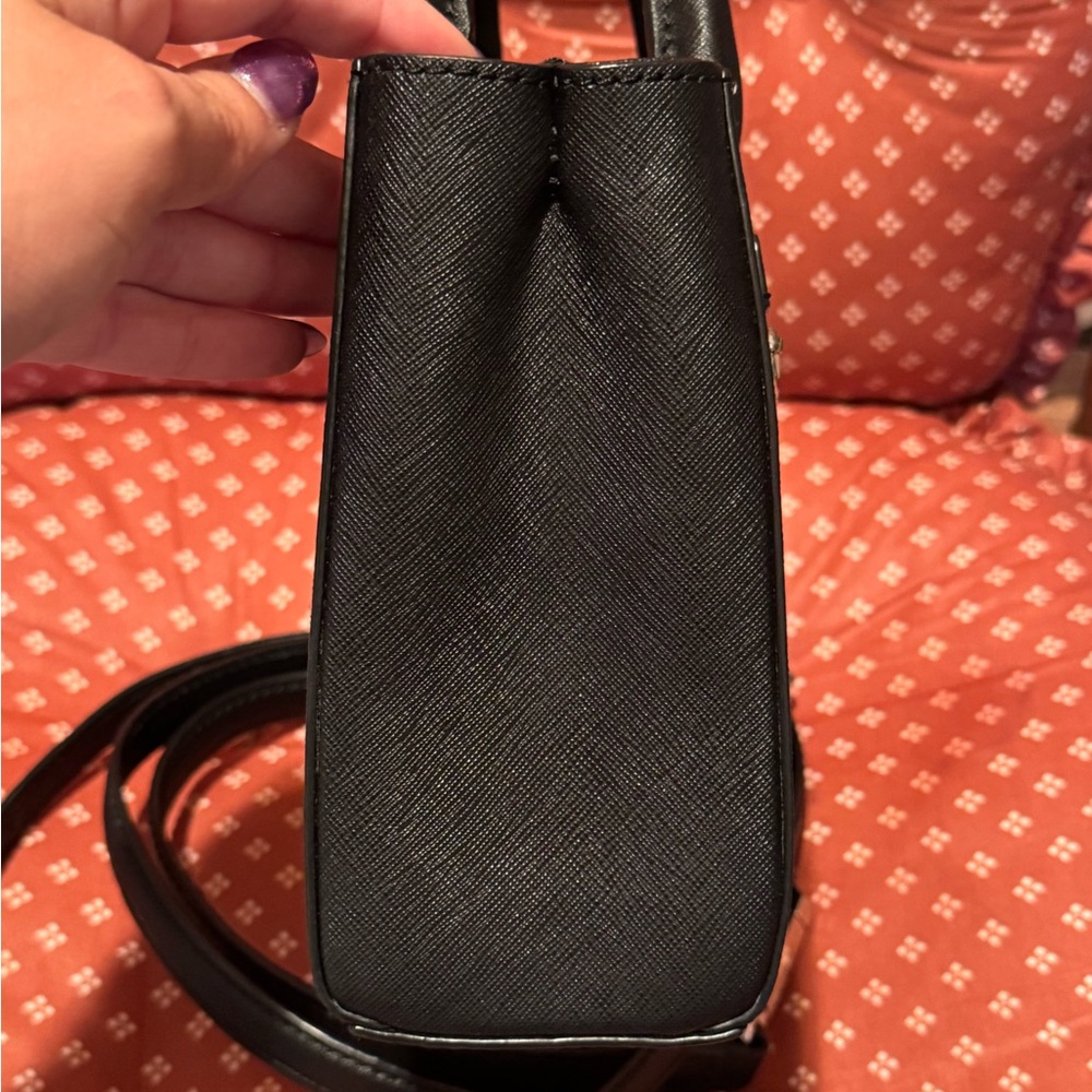 Rebecca Minkoff Black Leather Mini Bag w/ Crossbody Strap - Picture 6 of 10